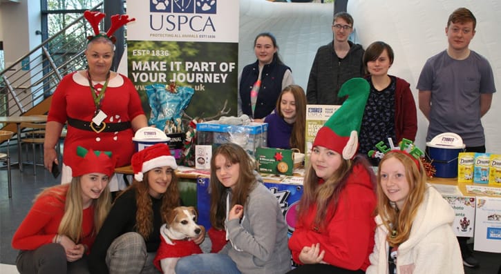 Level 2 Animal Care students from South Eastern Regional College (SERC) were present at the College’s Christmas Fair in the Lisburn Campus, to spread awareness about the potential dangers for household pets during the festive season. 